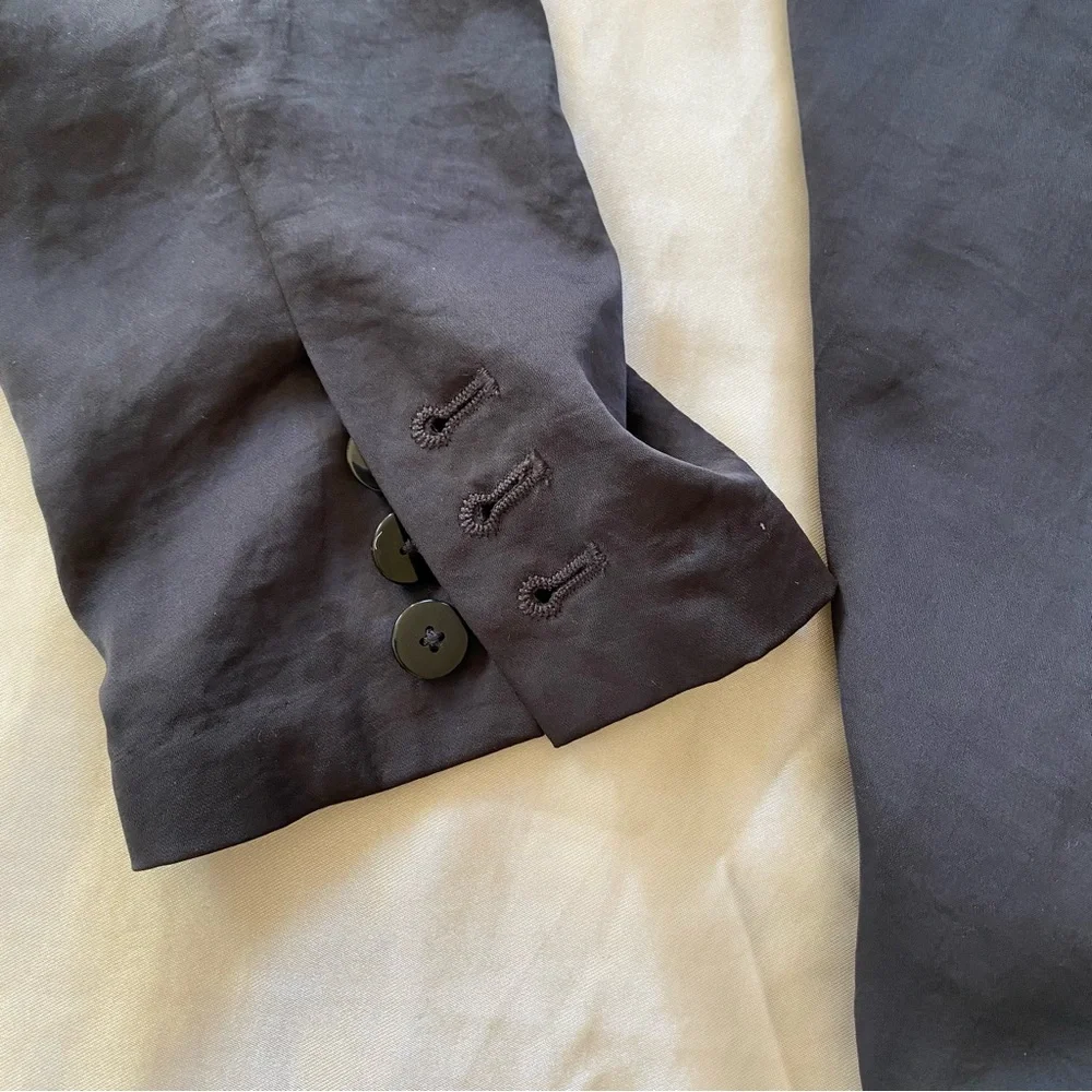 Black Soft Jacket with Tie Front - Picture 4 of 5